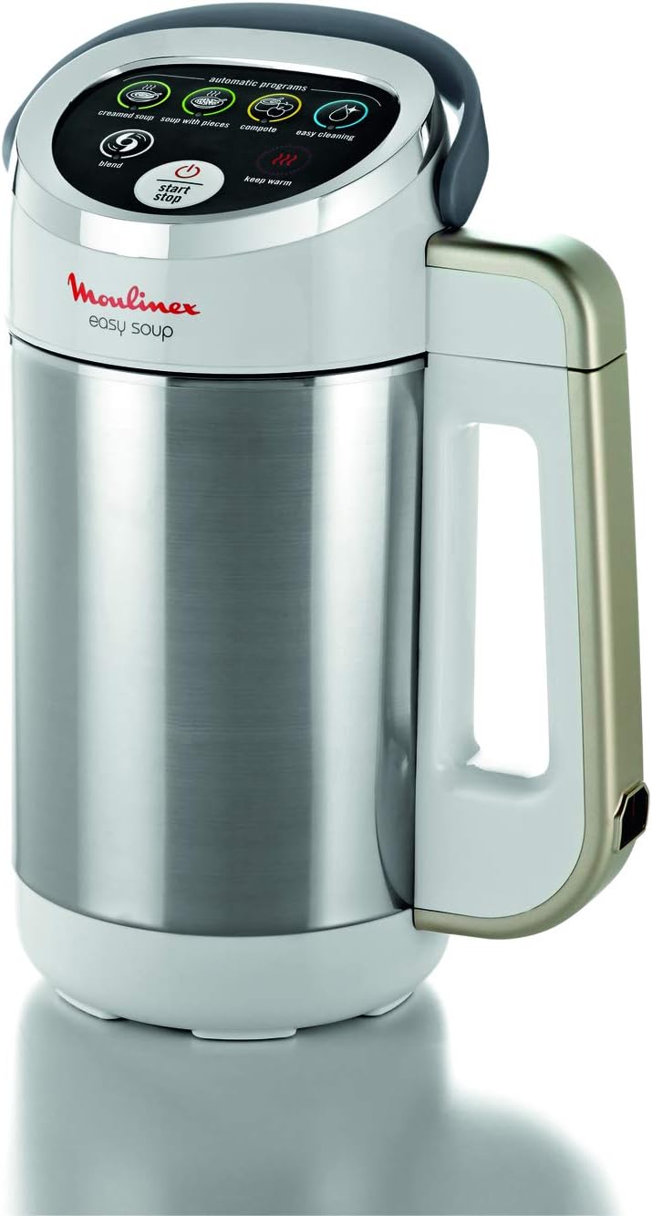 Moulinex Easy Soup Standmixer mit 5 automatischen Programmen, doppelwandig, Fassungsvermögen 1,2 l,