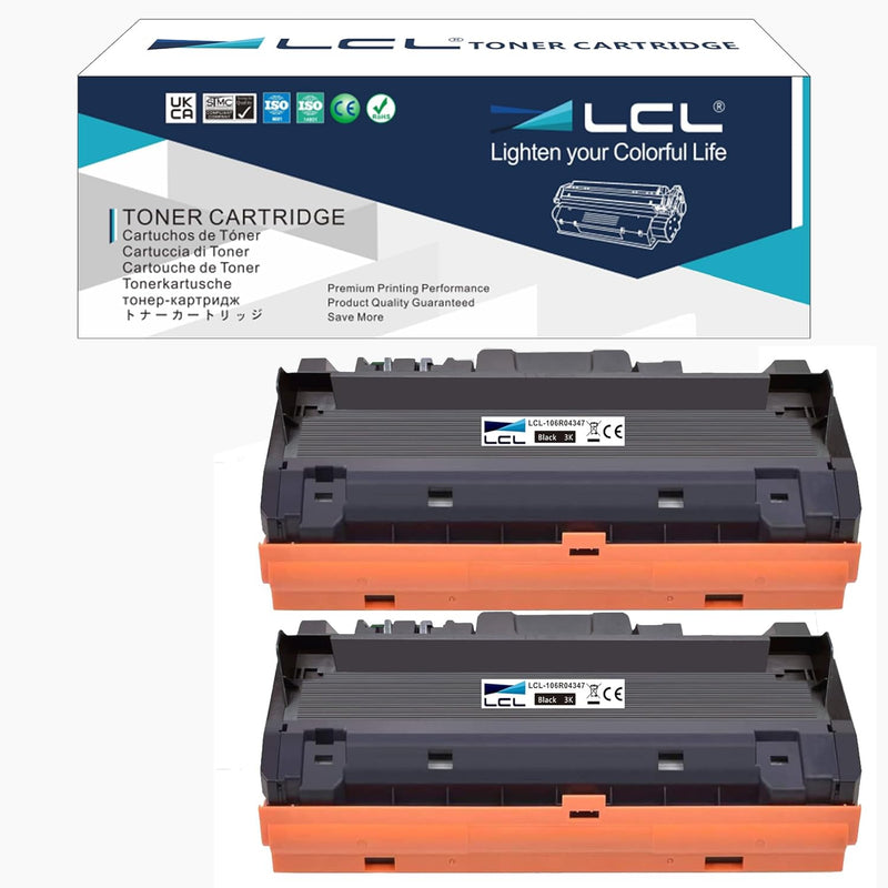 LCL Kompatibel Toner 106R04347 106R04346 B210 B205 B215 High-Yield (2 Schwarz) kompatibel für Xerox