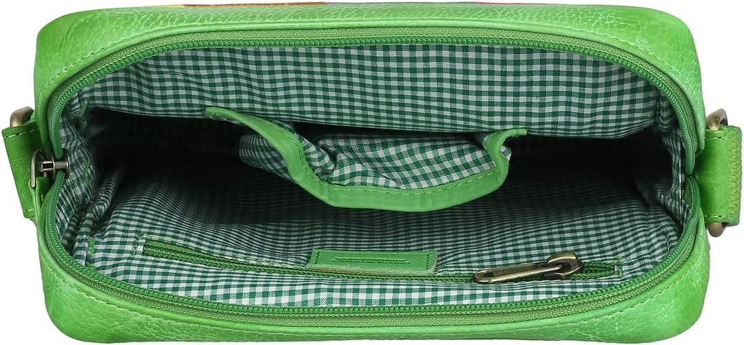 Greenburry Candy-Shop Umhängetasche Leder 21 cm Forest, Forest