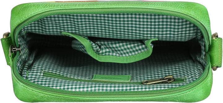 Greenburry Candy-Shop Umhängetasche Leder 21 cm Forest, Forest