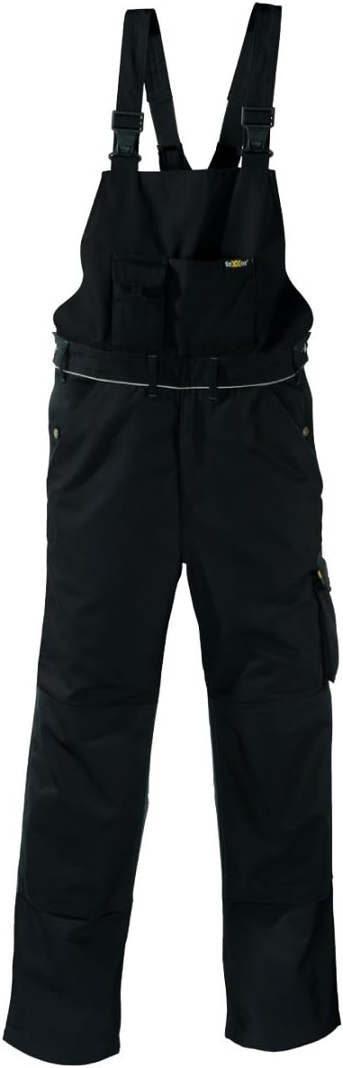 Latzhose teXXor 320 Panama Canvas Schwarz/Schwarz, Gr. 90