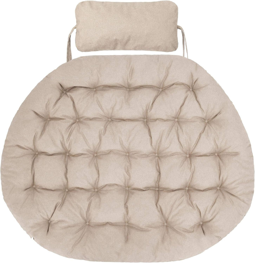 Hängesessel Kissen, Polster, Auflage für Polyrattan & Rattan Hängeschaukel, Sitzauflage für Hängekor