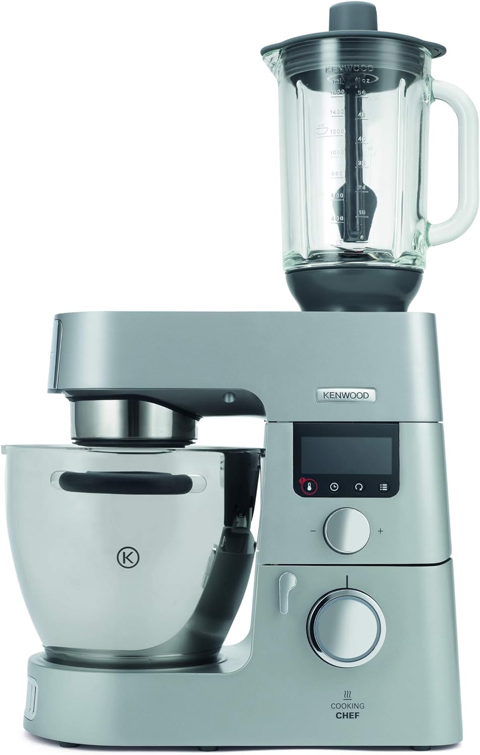 Kenwood KAH358GL Glas-Mixaufsatz (crushen, mixen, heisse Suppen, Küchenmaschinen-Zubehör, Geeignet f