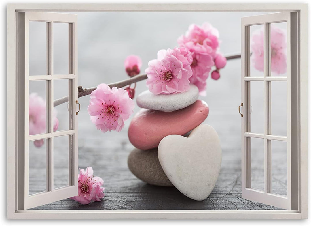 Feeby - Wandbilder Wohnzimmer 90x60 cm, Deko Paneel Bilder, Bilder für Schlafzimmer, Echter Gemalter