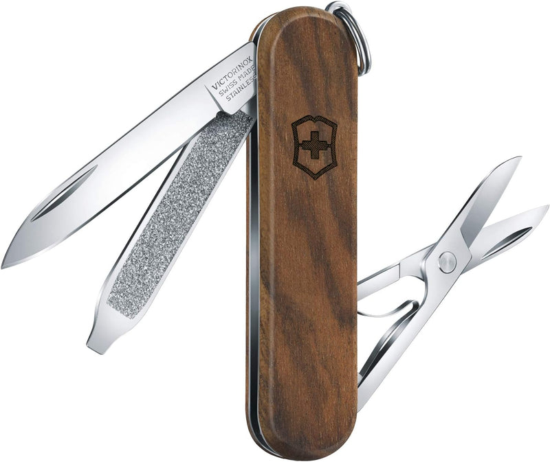 Victorinox, Schweizer Taschenmesser, Classic SD, Multitool, 7 Funktionen, Klinge, klein, Nagelfeile,