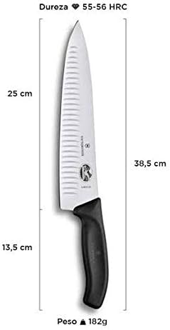 Victorinox, Swiss Classic, Profi Tranchiermesser, Extra Scharfe Klinge, Kullenschliff, 25 cm, Robust