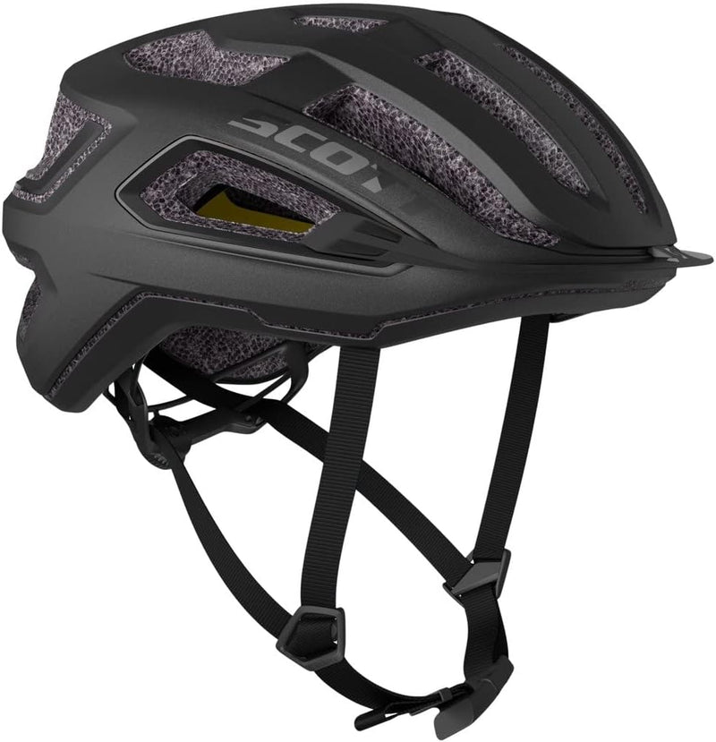 Scott Arx Plus MIPS Rennrad Fahrrad Helm Granit schwarz 2023, M