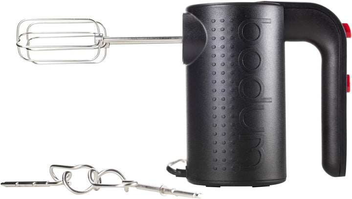 Bodum BISTRO Elektrischer Handmixer (Spülmaschinengeeignetes Edelstahlzubehör, 5-Geschwindigkeitsstu