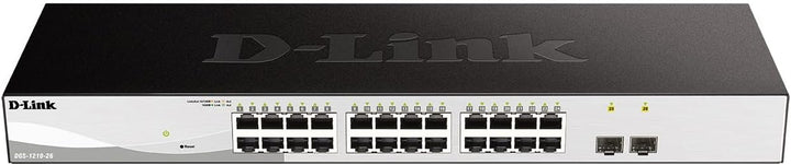 D-Link DGS-1210-26/E 26-Port Gigabit Smart Switch (24 x 10/100/1000 Mbit/s Base-T-Ports und 2 x 100/