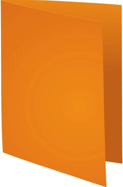 Exacompta 340007E Packung mit 100 Aktendeckel Super, 180g, ideal für Archivierung, 1 Pack, orange 18