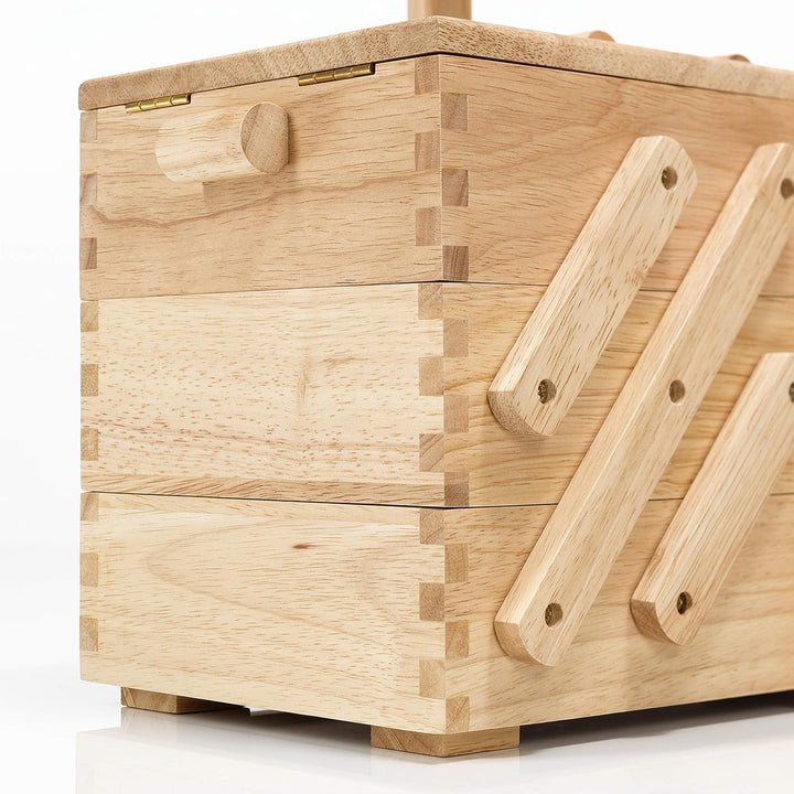 Prym 612546 Nähkasten aus hellem Holz, M