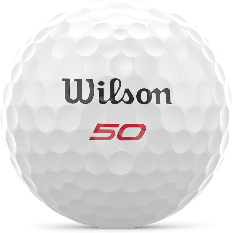 WILSON Fifty Elite Golfbälle, 12 Stück Weiss/opulenter Garten, Weiss/opulenter Garten