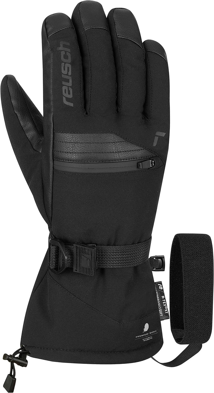 Reusch Herren Handschuhe Torres R-tex Xt Höchste Wärmestufe, Wasserdicht, Atmungsaktiv 7.5 Schwarz,