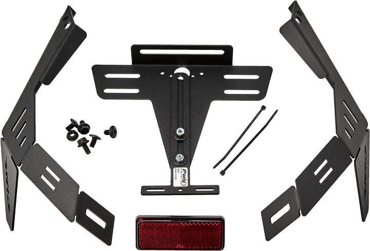 Puig 1612N Nummernschild für Honda CBR600RR 2003-2006, Schwarz, Schwarz