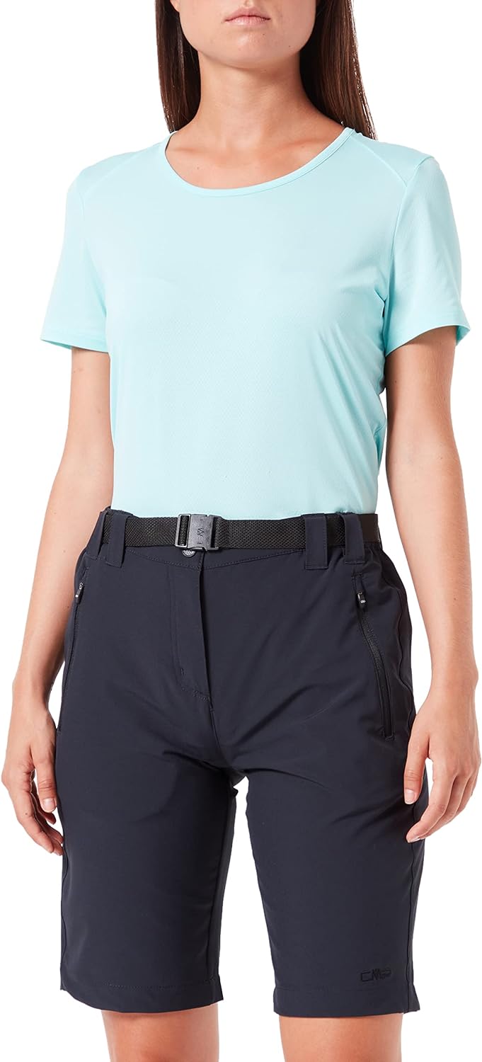 CMP Damen Pants Stretch-Bermudashorts für Damen 34 Blau, 34 Blau