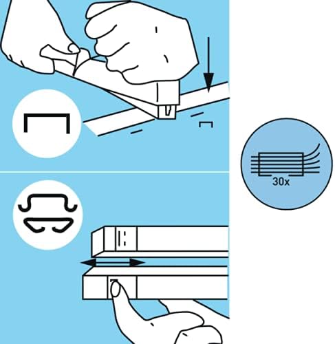 PETRUS 44784 Heftgerät für Büro, klassisch, Modell 2001, Schwarz, Schwarz