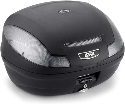 E470 Simply III Tech Monolock Topcase mit Platte und Cover schwarz matt oder Max Zuladung 3 kg