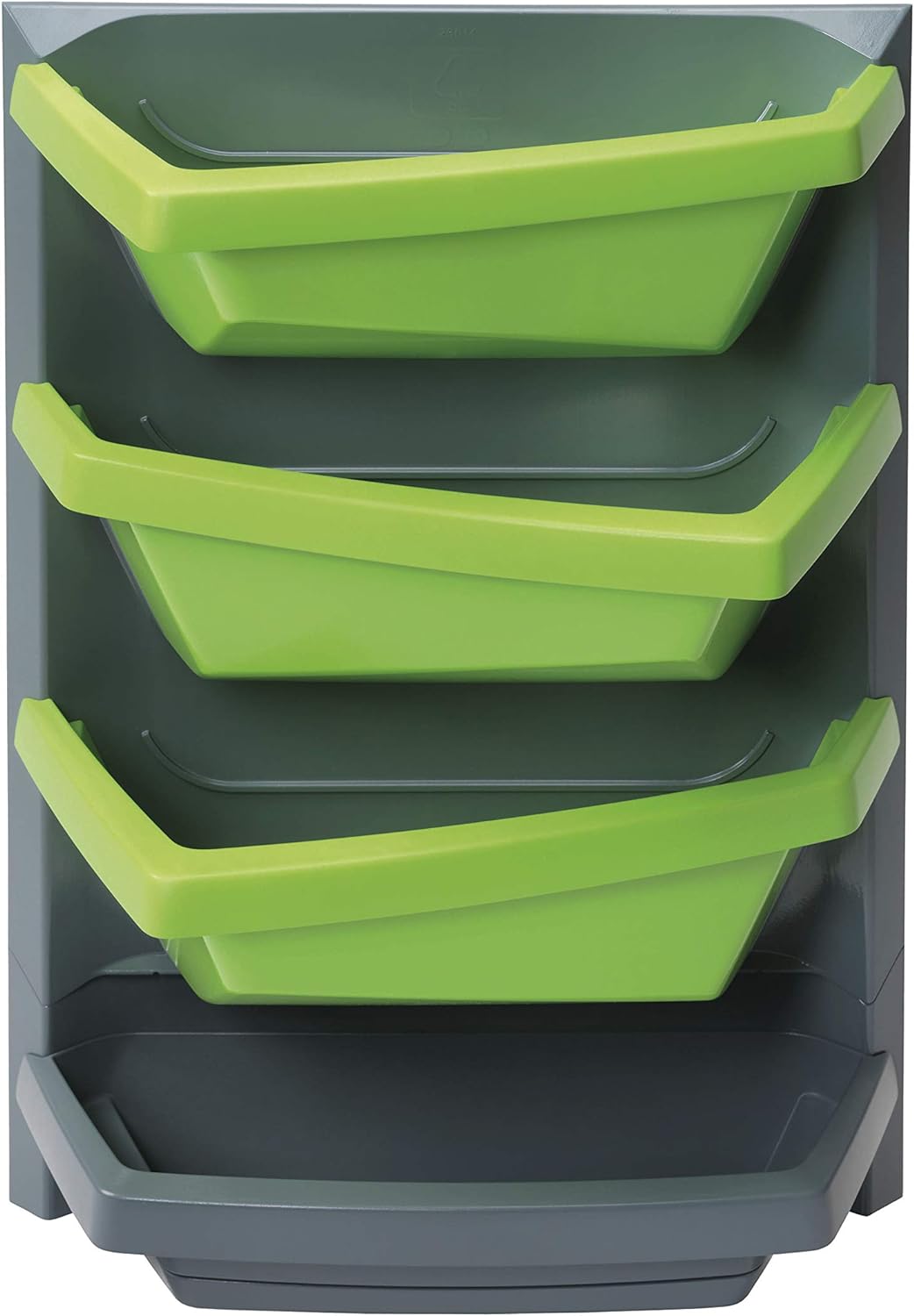 Juwel Vertical Garden Grundelement titan / limette (mit 3 Pflanzschalen, wasserdichte Rückwand, für