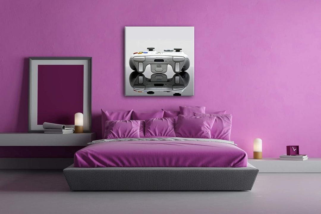 deyoli fantastischer Xbox Controller im Format: 70x70 als Leinwandbild, Motiv fertig gerahmt auf Ech