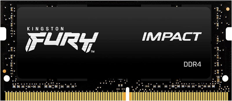 Kingston FURY Impact 16GB (2x8GB) 2666MHz DDR4 CL15 Laptop Speicher Kit mit 2 KF426S15IBK2/16, Schwa