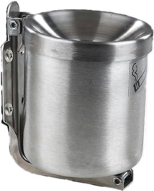 Kipp-Wandaschenbecher aus Edelstahl, 1 L, 110 x 120 mm, Sicherheitsaschenbecher für Gastronomie und