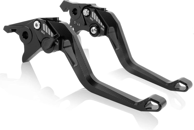 Motorrad Bremshebel Kupplungshebel, PSLER® 1 Paar Hebel Länge 147 mm / 5,8 Zoll Kupplungs und Bremsm