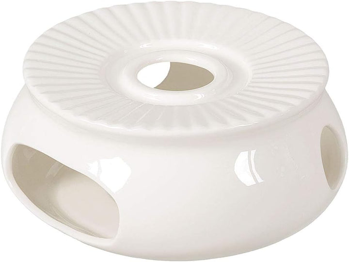 Porzellan Stövchen/Teewärmer für Teekanne in weiss, Ø 14,5cm, Original Aricola®