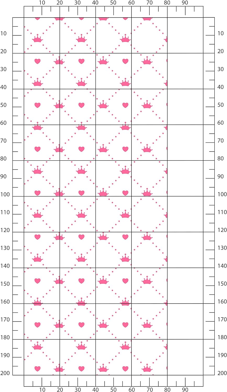 wandmotiv24 Türtapete Prinzessin - Herz - Krone 80 x 200cm (B x H) - Dekorfolie selbstklebend Sticke