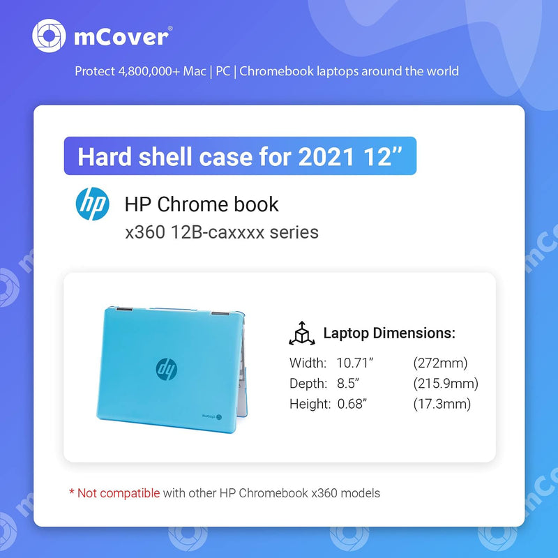 mCover Hartschalen-Schutzhülle, kompatibel mit 2021 12 Zoll HP Chromebook x360 12B-CAxxxx Serie Lapt