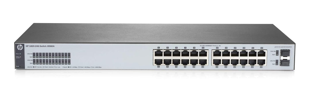 HP J9980A 1820-24G 24 Ports Managed Switch (Renewed)
