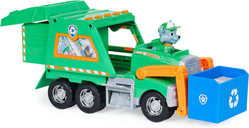 Paw Patrol Rockys Deluxe-Recycling-Truck mit Sammelfigur und 3 Werkzeugen Single, Single