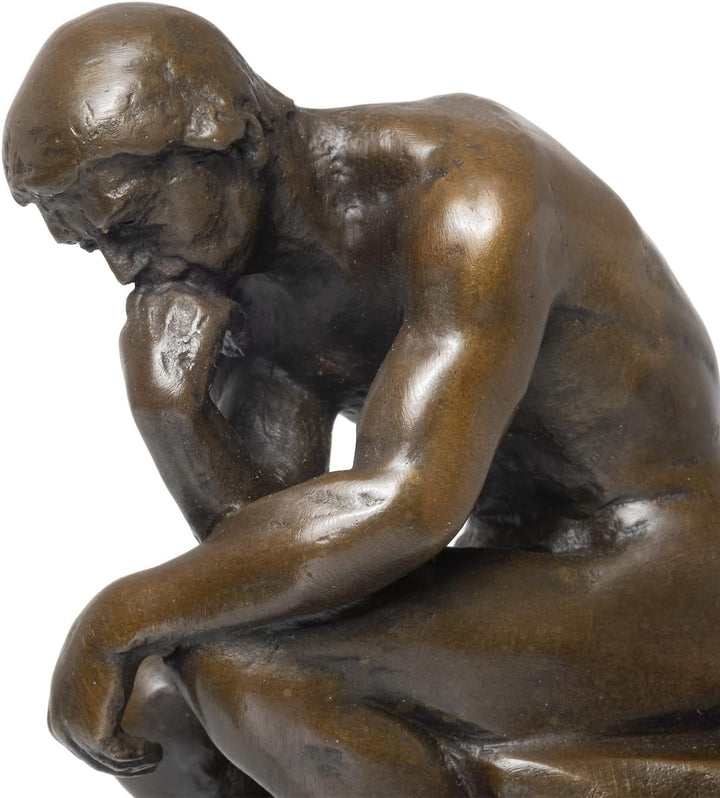 Moritz Bronzefigur Bronze Figur Statue Skulptur Denker Philosoph Psychologie H 19 cm