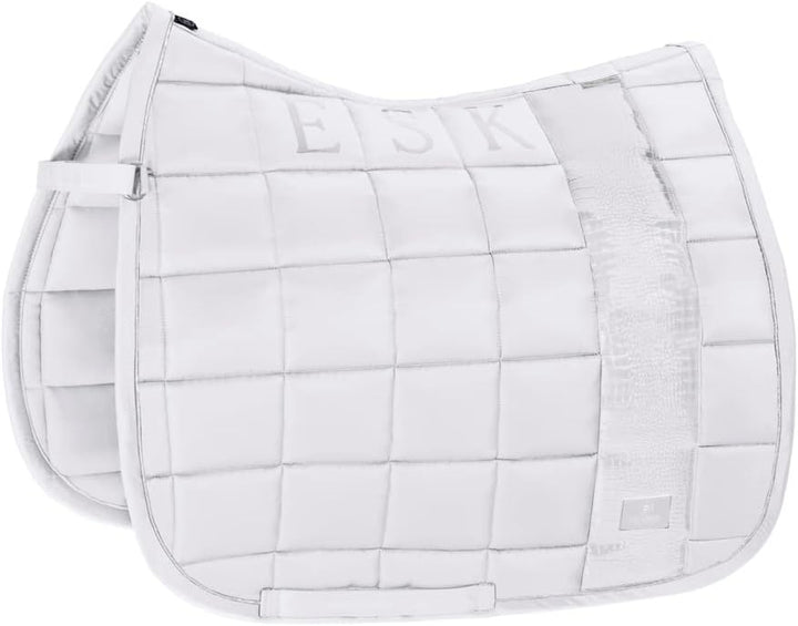 Eskadron Big Square Glossy Schabracke ashgreen Platinum 2022 VS Weiss, VS Weiss