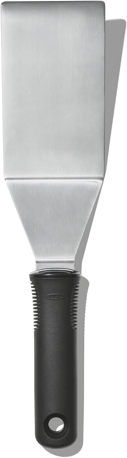 OXO Good Grips Grill-Pfannenwender, Schwarz Professional Edelstahl, Professional Edelstahl