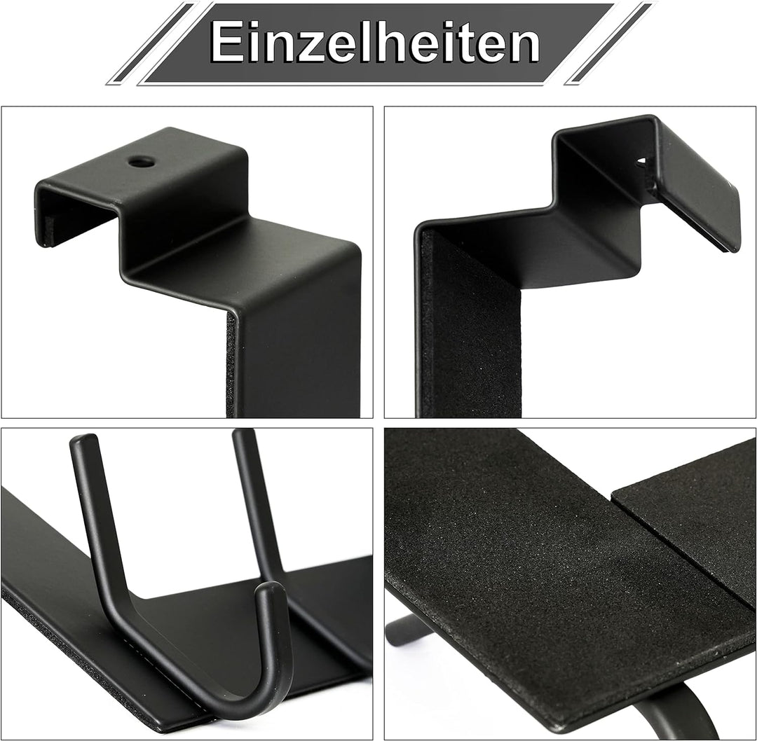 WEBI Türgarderobe mit 6 Haken,Türhaken zum Einhängen,Türaufhänger,Kleiderhaken Tür,Haken Tür,Türhake