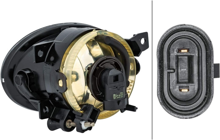 HELLA 1N0 011 250-361 FF-Nebelscheinwerfer - rechts - für u.a. Mercedes-Benz Sprinter 3,5-T Box (906