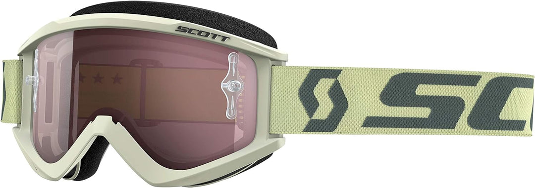 Scott Recoil Xi MX Goggle Cross/MTB Brille beige/braun/silberfarben chrom works
