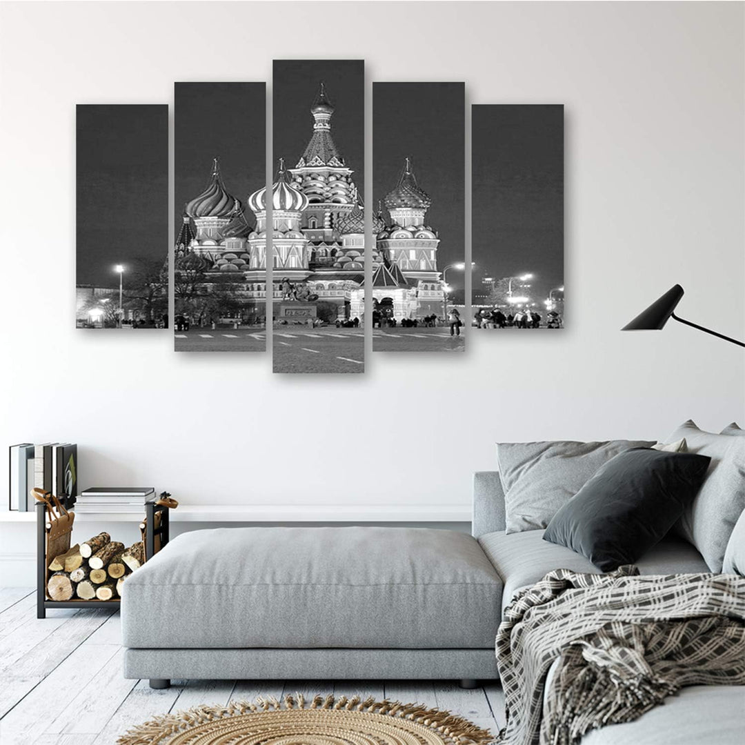 Feeby. Leinwandbild - 5 Teile - Bilder, Wand Bild, Wandbilder, Kunstdruck XXL, 5-Teilig, Typ A, 200x