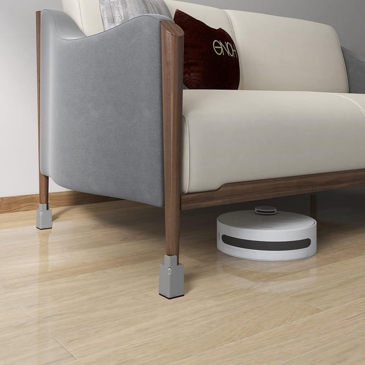 RCHYFEED Verstellbare Betterhöhung Möbelerhöhung 10cm mit Schraubklemme, Gray Betterhöher 4 Zoll Sch