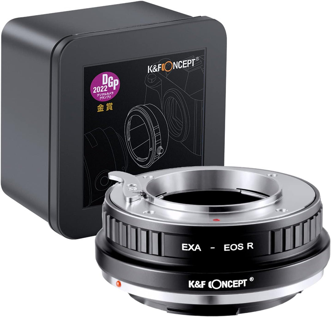 K&F Concept Lens Mount Adapter EXA-EOS R Manueller Fokus Kompatibel mit Exakta, Auto Topcon Objektiv