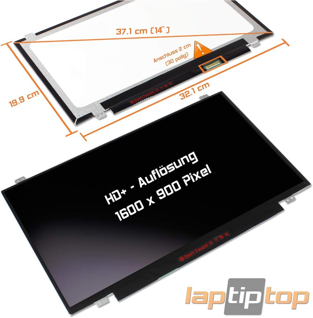 Laptiptop 14,0" LED Display matt passend für Lenovo ThinkPad T440 T440s 1600x900 30Pin eDP Bildschir