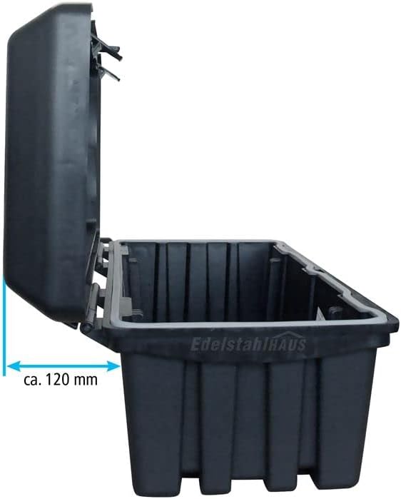 Deichselbox Blackit 0-611x310x247 mm Anhängerbox Werkzeugkasten Anhänger Staukiste Werkzeugkiste Box