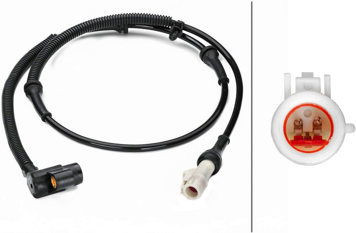 HELLA 6PT 014 494-871 Sensor, Abgastemperatur - 2-polig - geschraubt - Kabel: 730mm