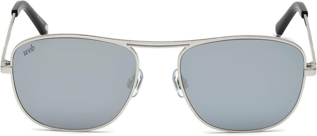 WEB Unisex-Erwachsene WE0199 16E 55 Brillengestelle, Silber (Palladio LucMarrone), 55.0
