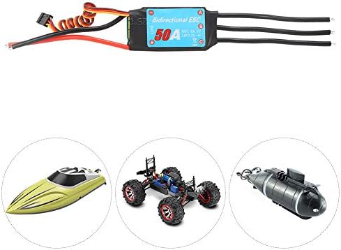 VGEBY ESC Brushless Two-Way Brushless ESC Elektronischer Geschwindigkeitsregler für RC Car Ship Unte