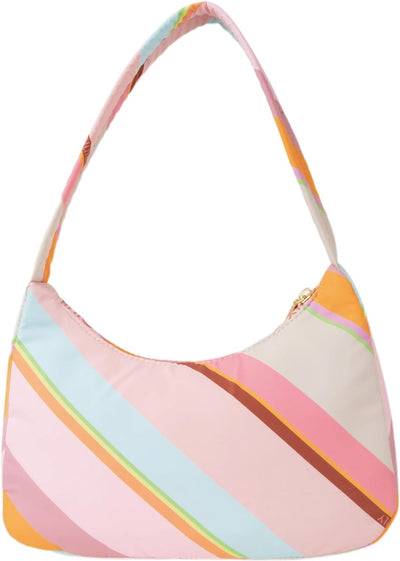 Oilily Heaven Hobo Bag Summer Stripes Misty Rose