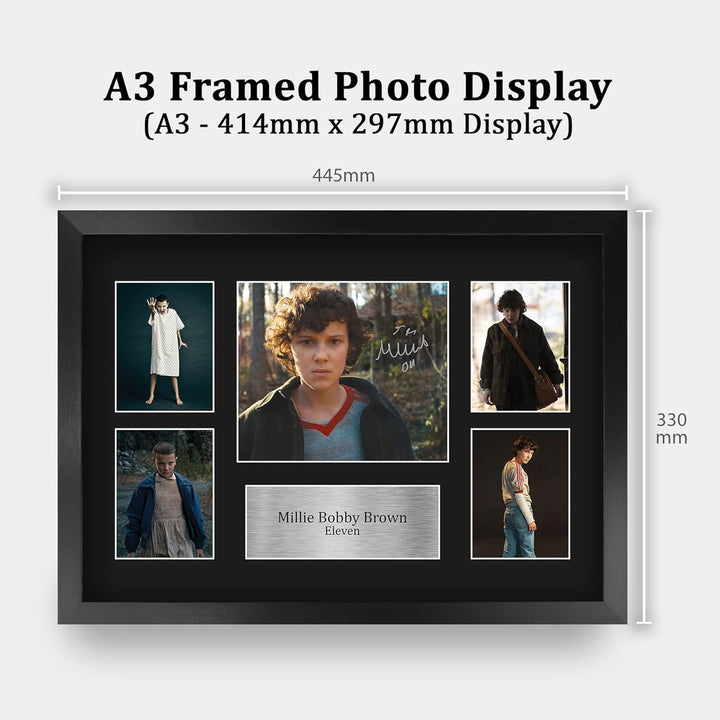 HWC Trading FR A3 Millie Bobby Brown Eleven Geschenke Gedruckt Signiert Autogramm Präsentation Foto