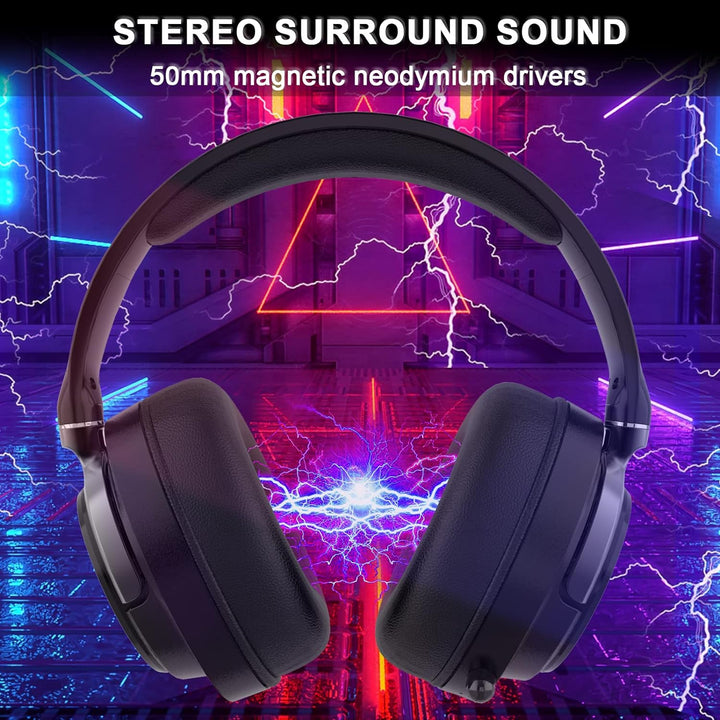 Y-YOPZI Gaming Headset, Headset mit Mikrofon 3D Surround Sound Headphones Noise Cancelling RGB Light