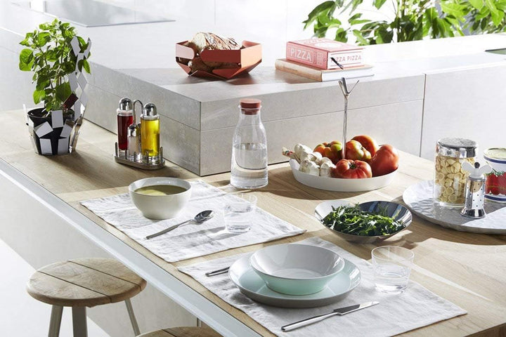 Alessi GIA19 Tutti Frutti Obstschale - Edelstahl 18/10 Glänzend poliert. Ø 29.5 cm Silber, Silber