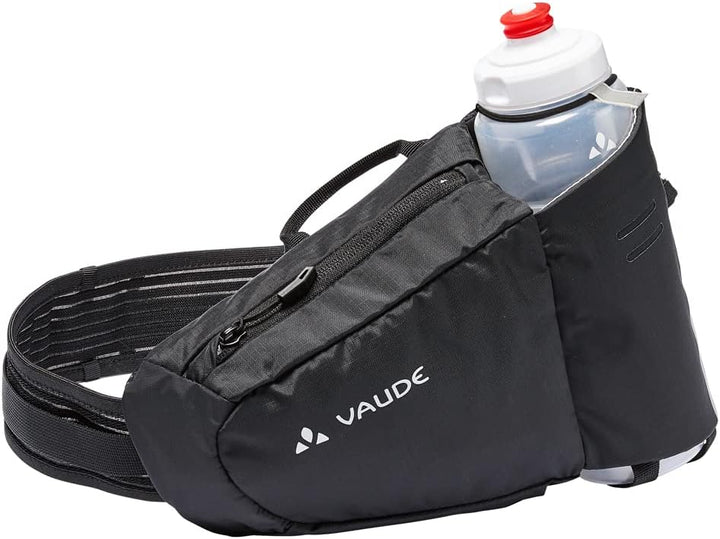 VAUDE Attendant - Hüfttasche für den Sport - inkl. Flaschenhalter Einheitsgrösse Schwarz, Einheitsgr